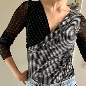 Italian Brand Mesh Top